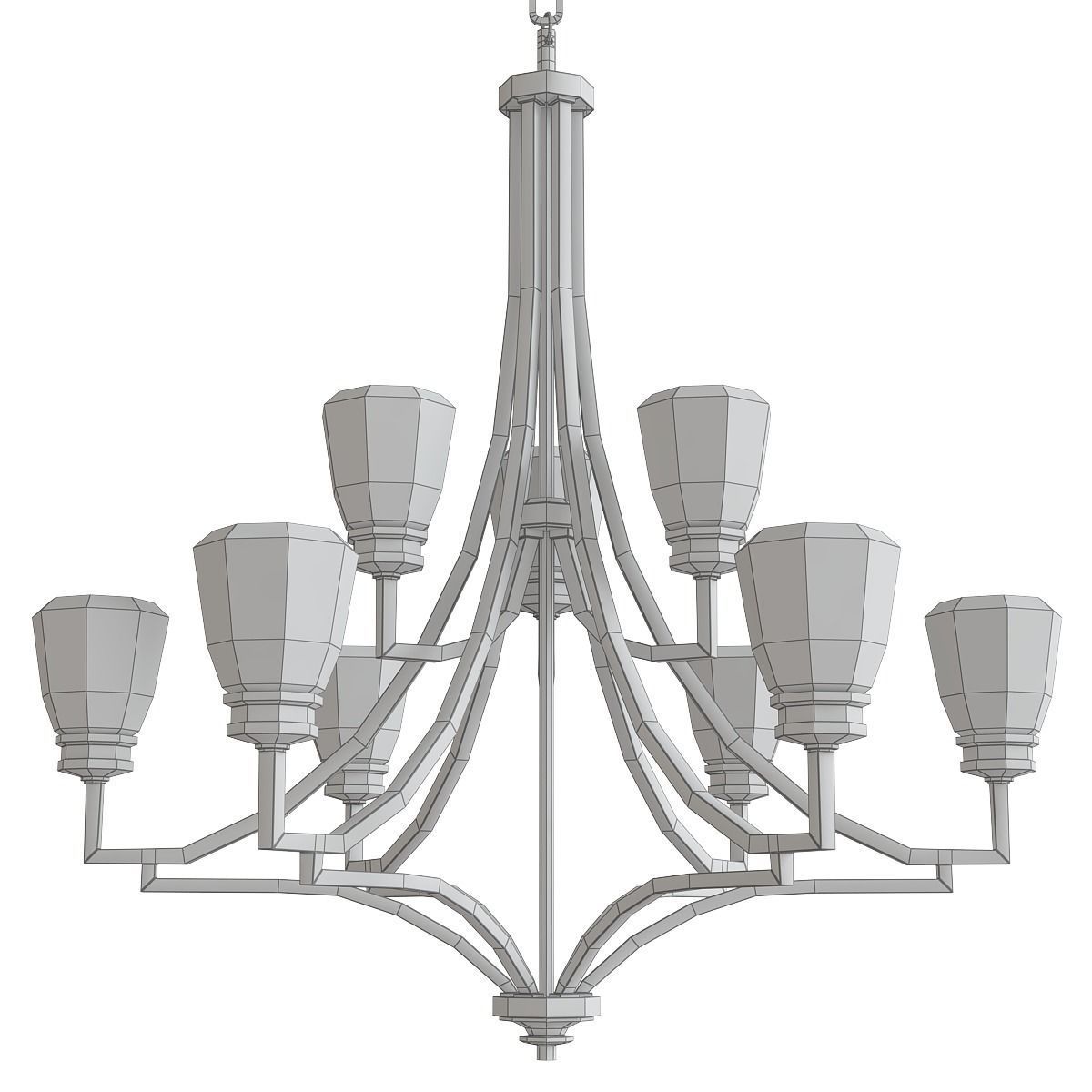 Chandeliers 3d models mega pack 100 models 3D Model Collection_155