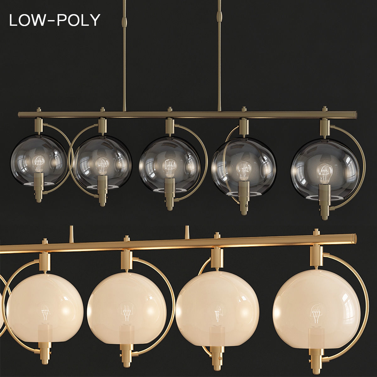Chandeliers 3d models mega pack 100 models 3D Model Collection_16