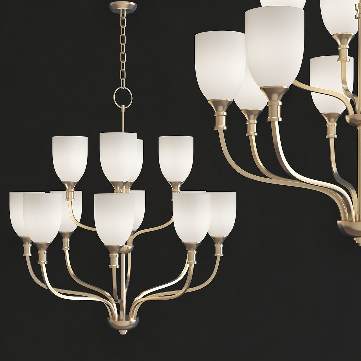 Chandeliers 3d models mega pack 100 models 3D Model Collection_47