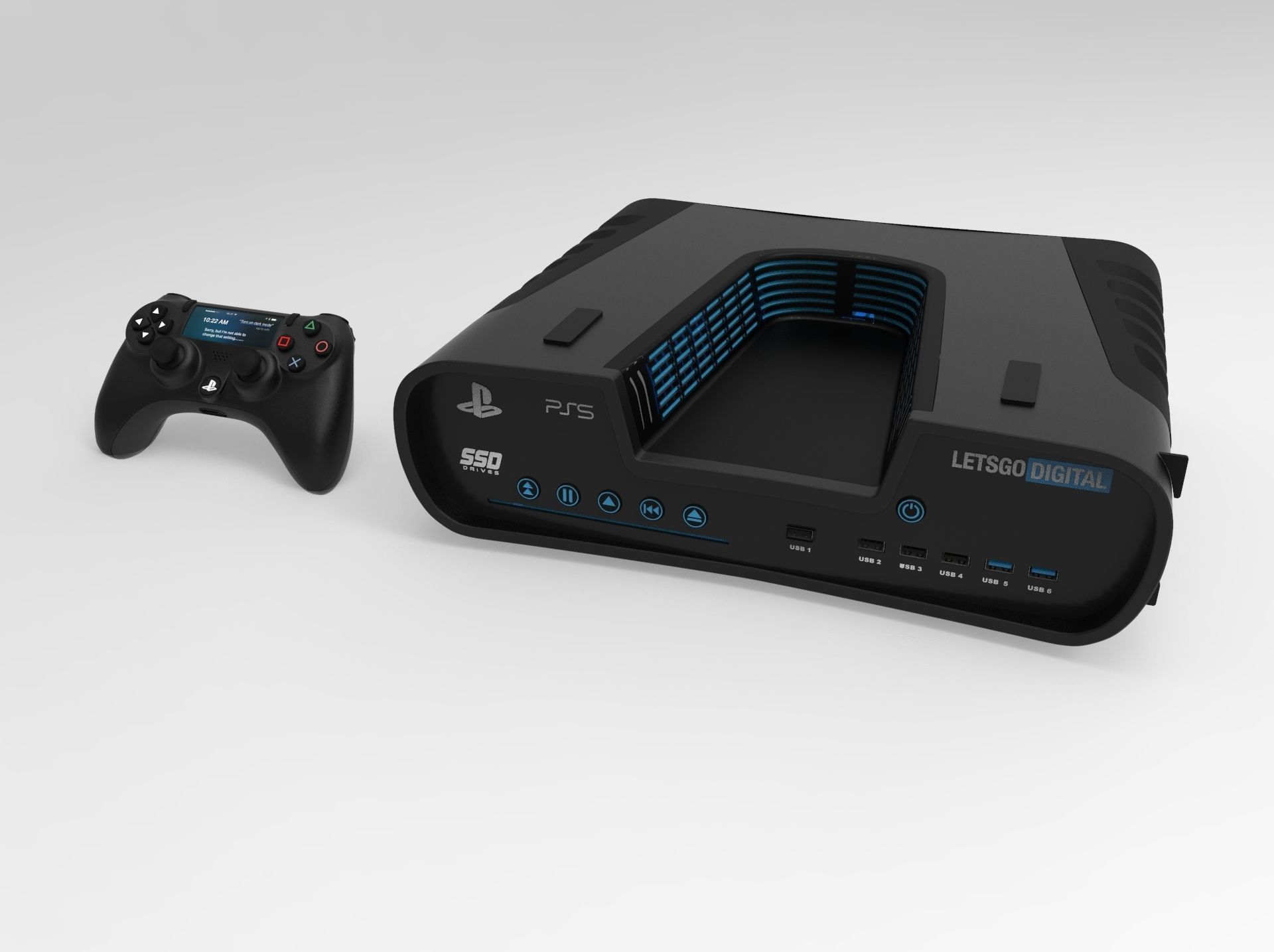 Sony Playstation 5 3D model_6
