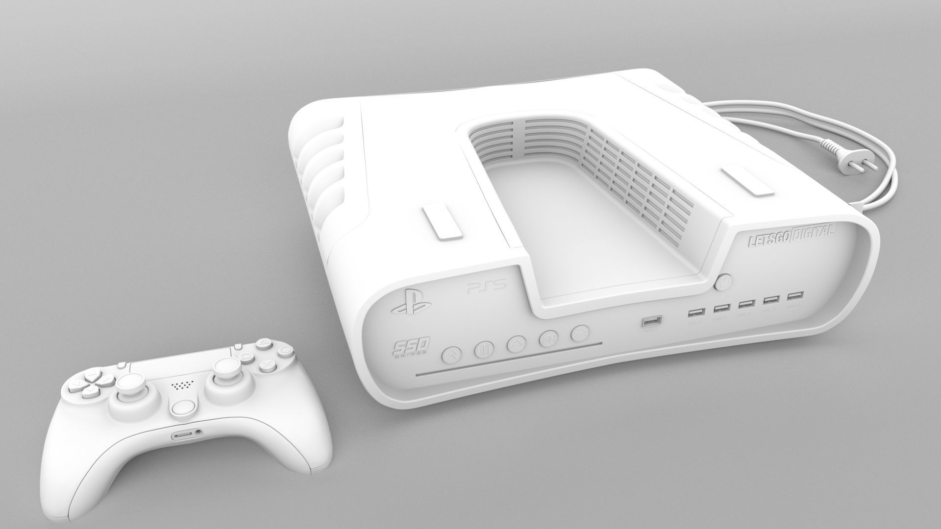 Sony Playstation 5 3D model_13