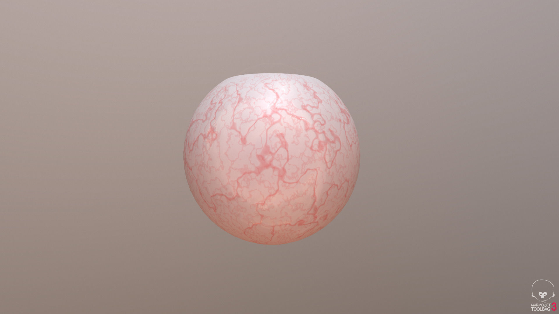 Eyeball marble ball Low-poly 3D model_7