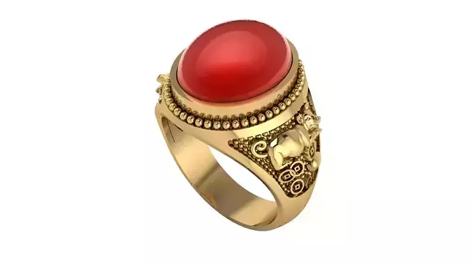 PIG RING - Zodiac ring Free 3D print model