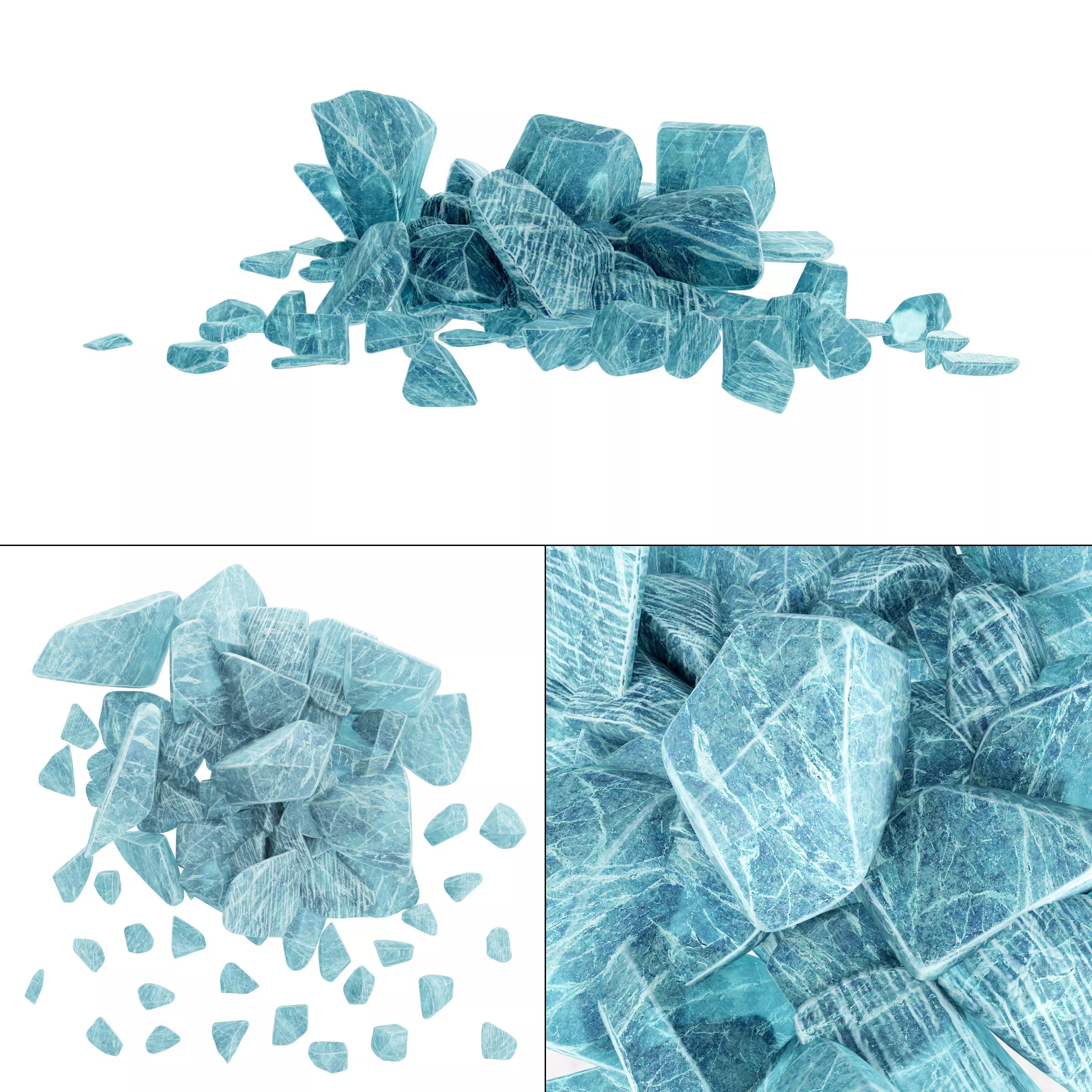 Ice splinter 3D model_0