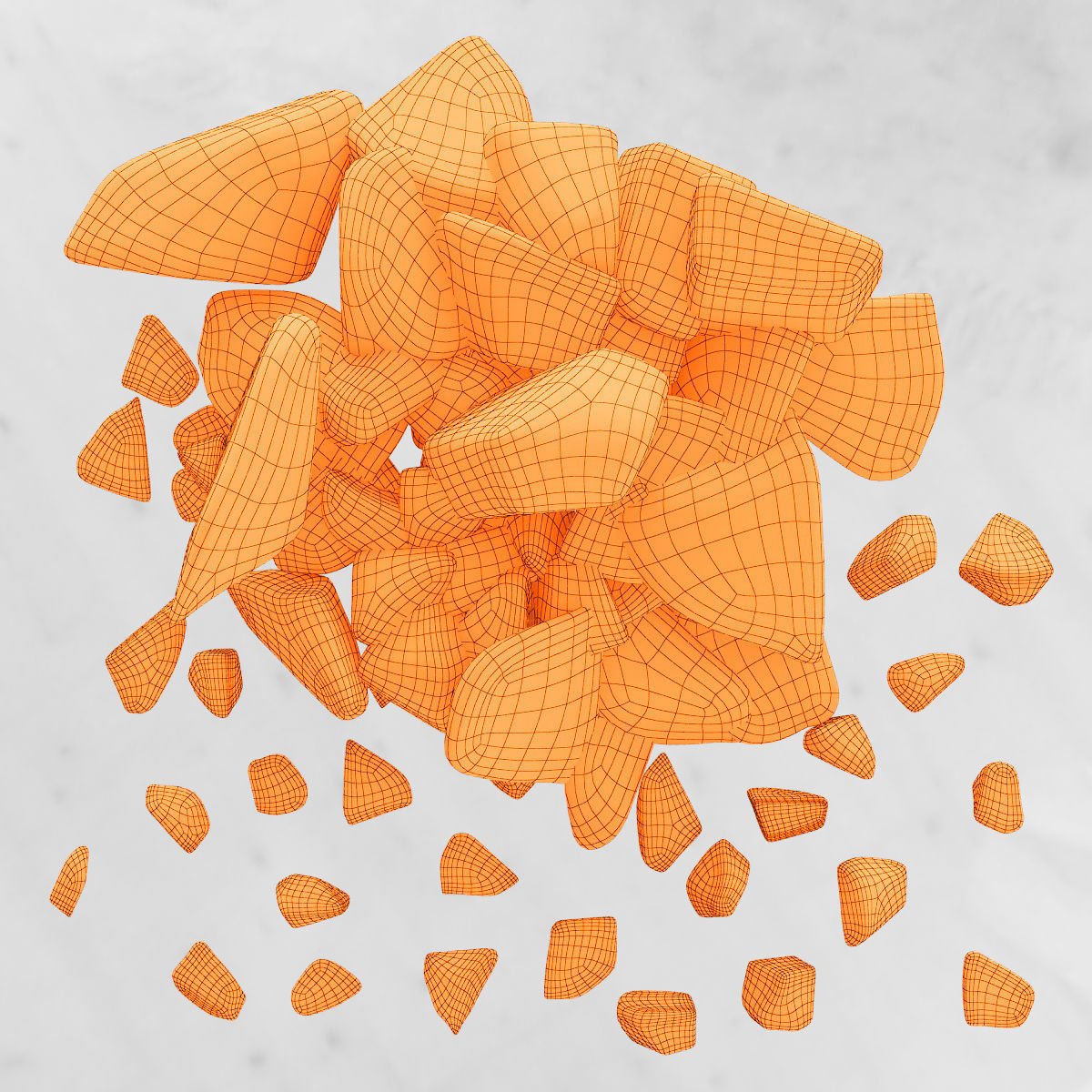 Ice splinter 3D model_4