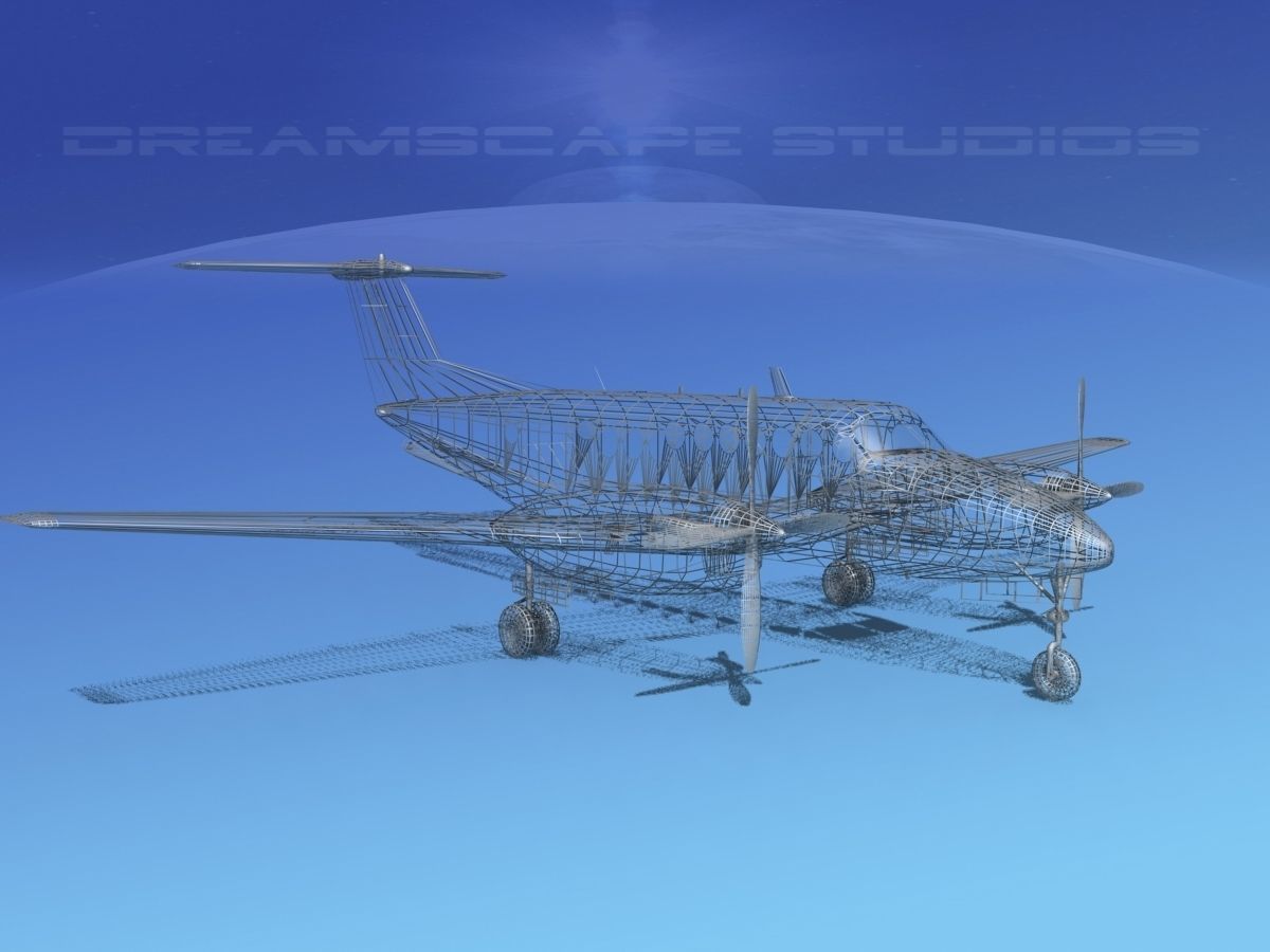 Beechcraft UC-12Q Huron V04 USAF 3D model_13