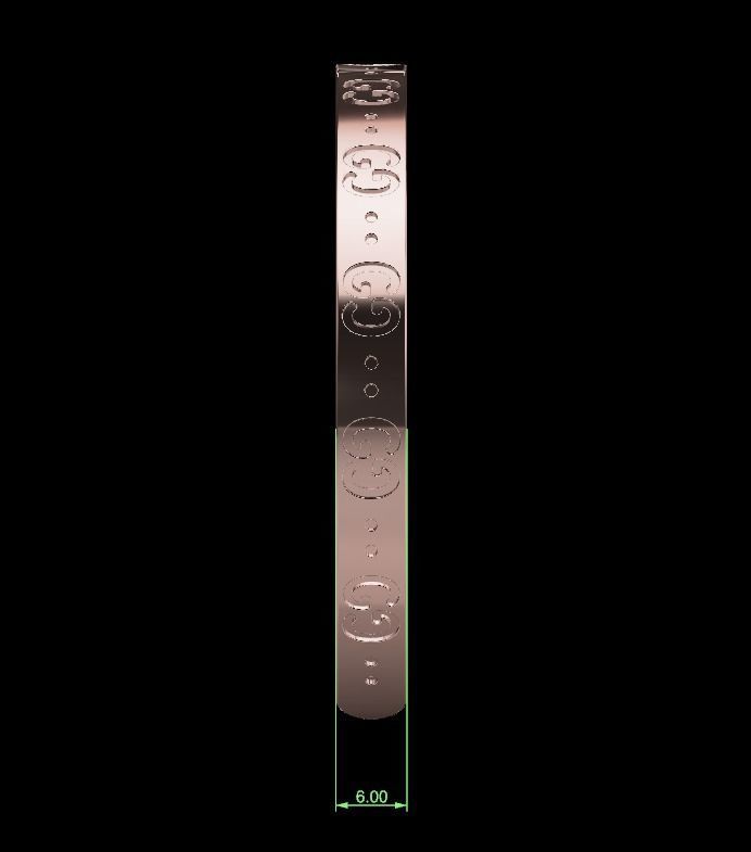 Gucci Bracelet 02 3D print model_7