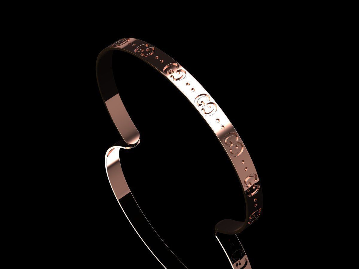 Gucci Bracelet 02 3D print model_4