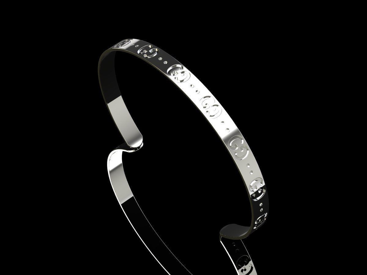 Gucci Bracelet 02 3D print model_3