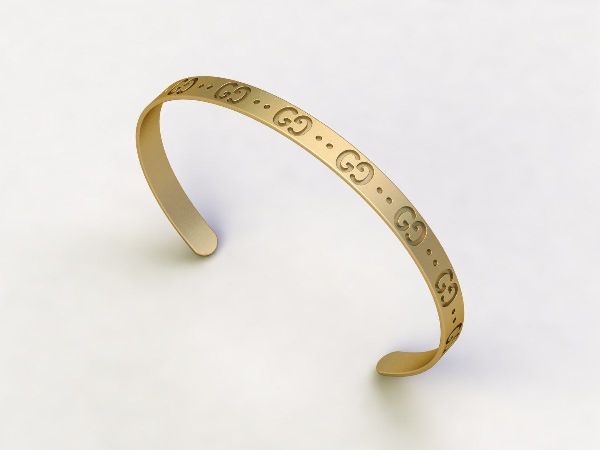 Gucci Bracelet 02 3D print model_2
