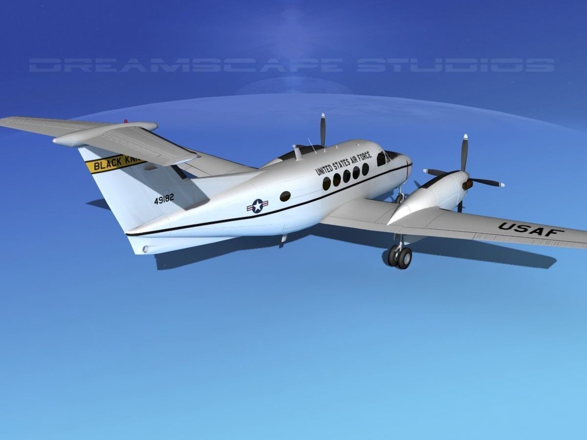 Beechcraft UC-12Q Huron V05 USAF 3D model_5