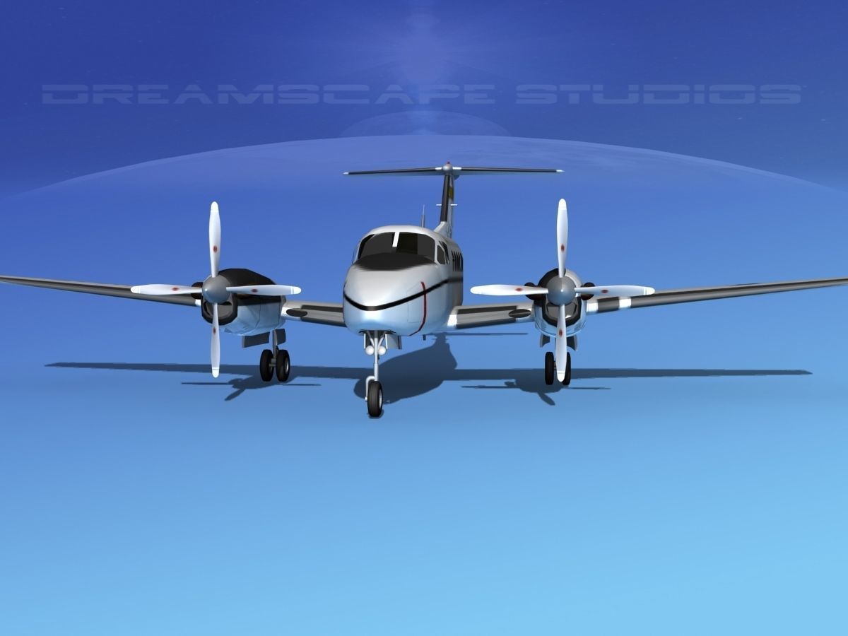 Beechcraft UC-12Q Huron V05 USAF 3D model_1