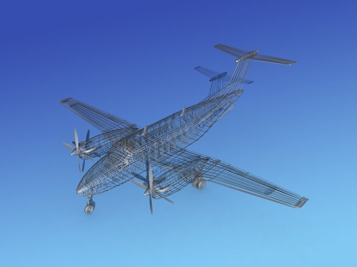 Beechcraft UC-12Q Huron V05 USAF 3D model_12