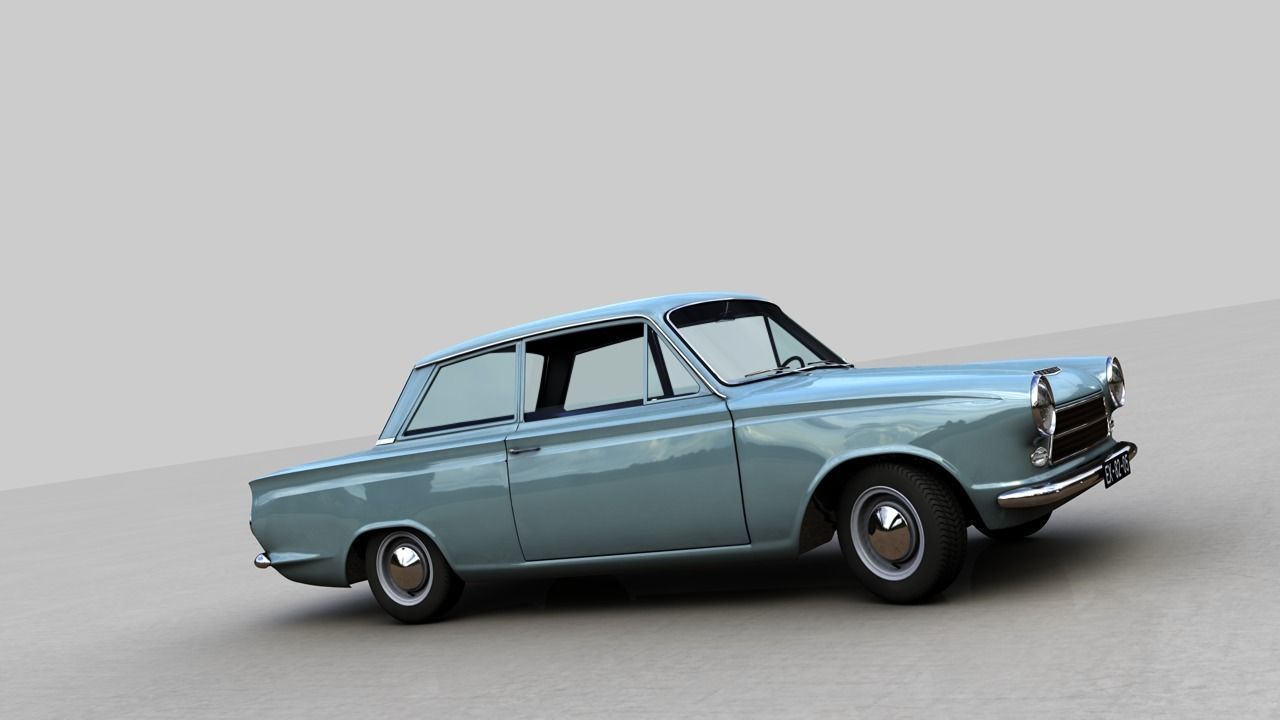 CONSUL CORTINA MK1 1962 3D model_5