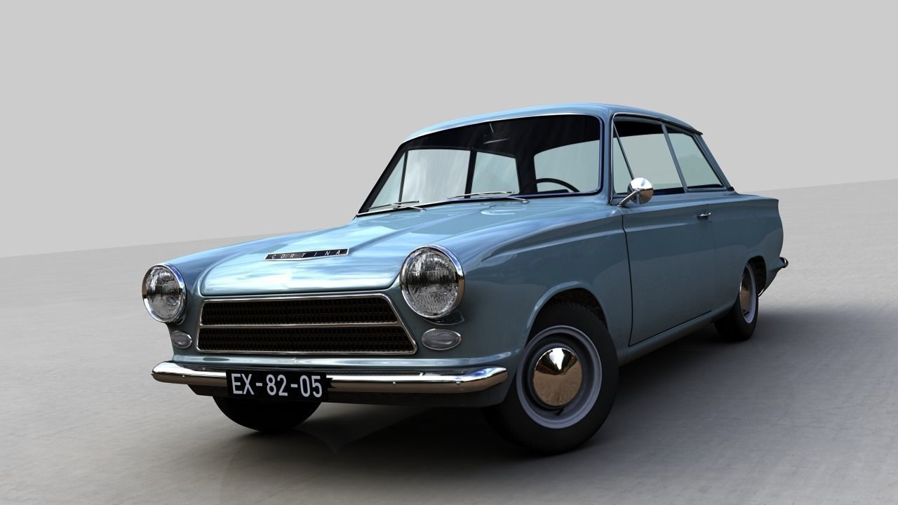 CONSUL CORTINA MK1 1962 3D model_3