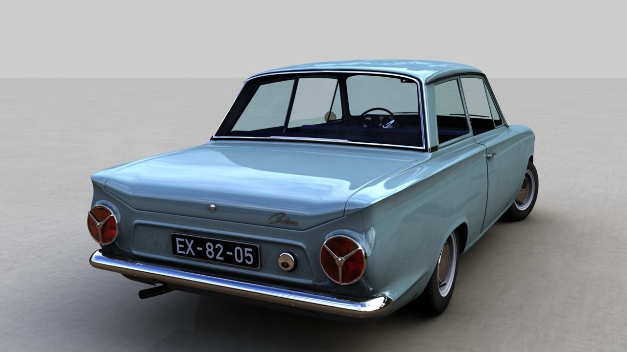 CONSUL CORTINA MK1 1962 3D model_1