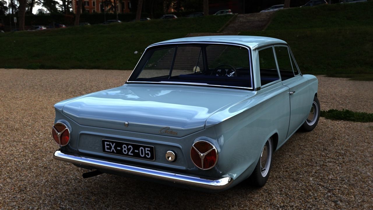 CONSUL CORTINA MK1 1962 3D model_2