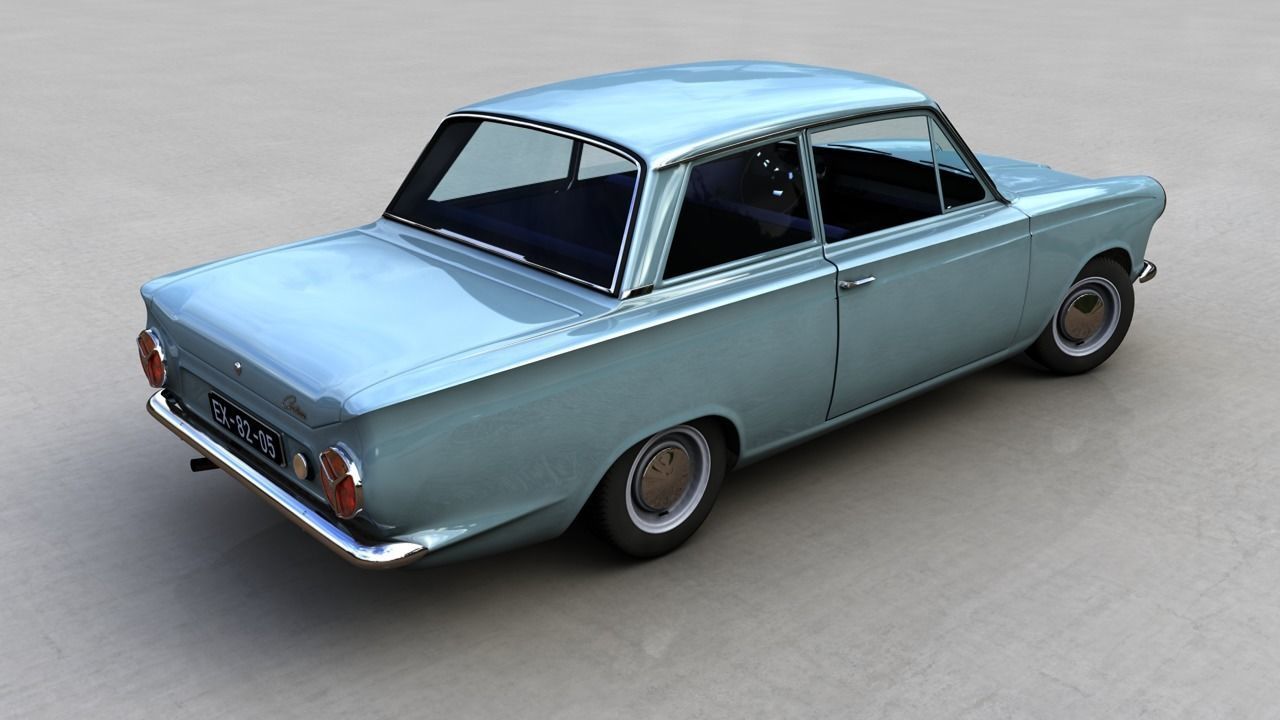 CONSUL CORTINA MK1 1962 3D model_9
