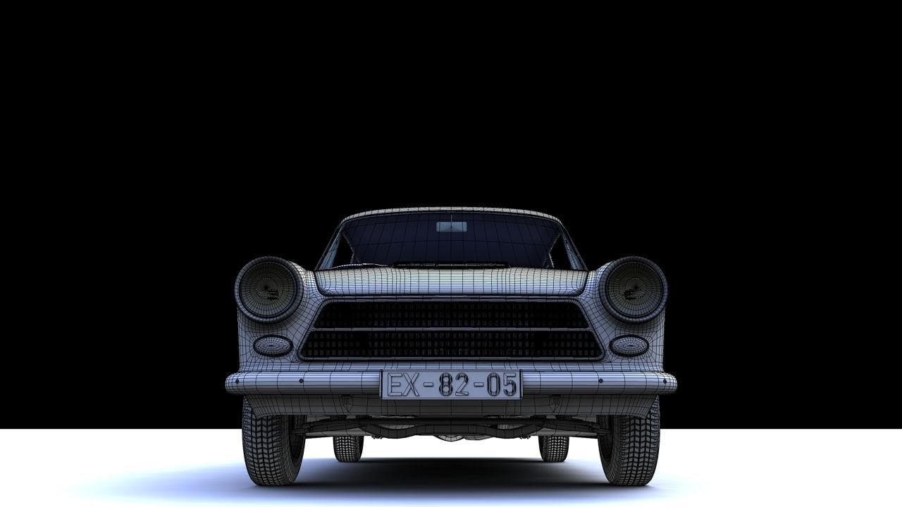 CONSUL CORTINA MK1 1962 3D model_15