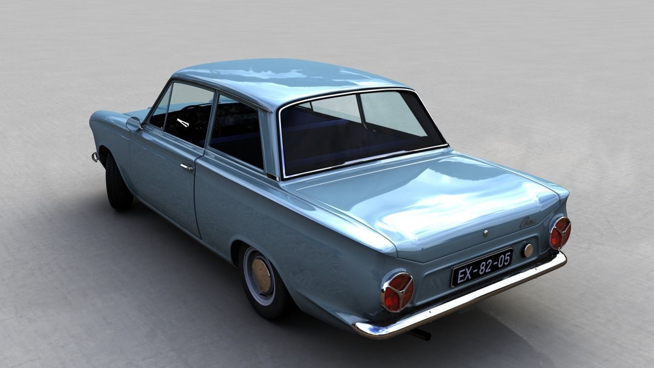 CONSUL CORTINA MK1 1962 3D model_8