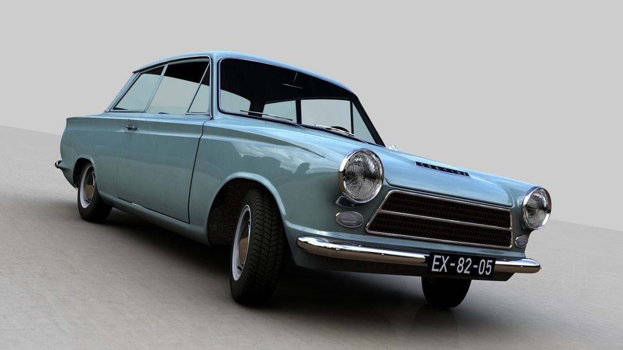 CONSUL CORTINA MK1 1962 3D model_7