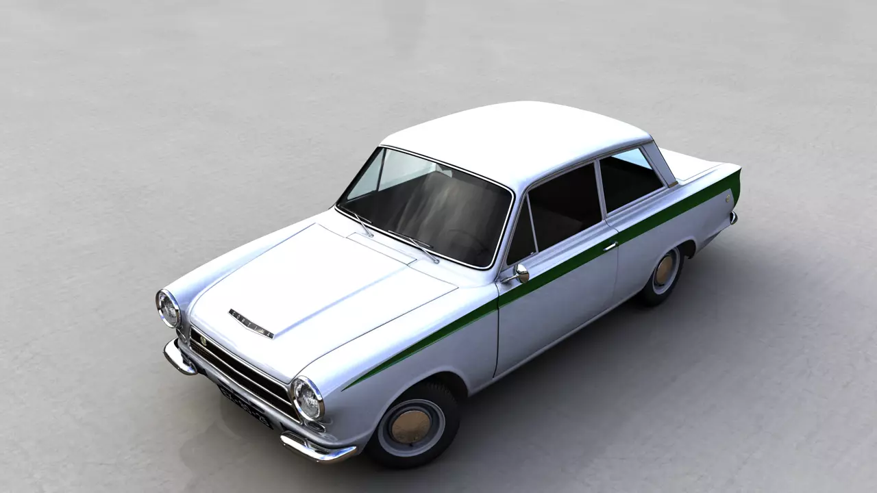 LOTUS CORTINA MK1 1963 3D model_0