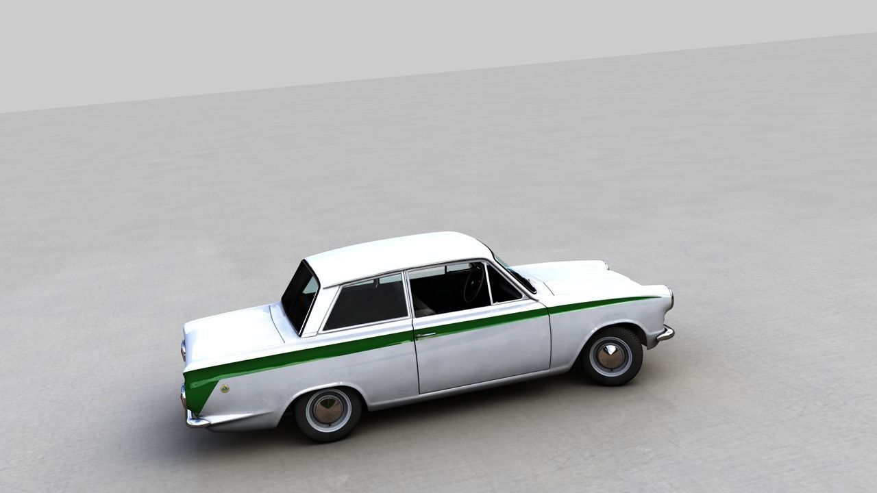 LOTUS CORTINA MK1 1963 3D model_9