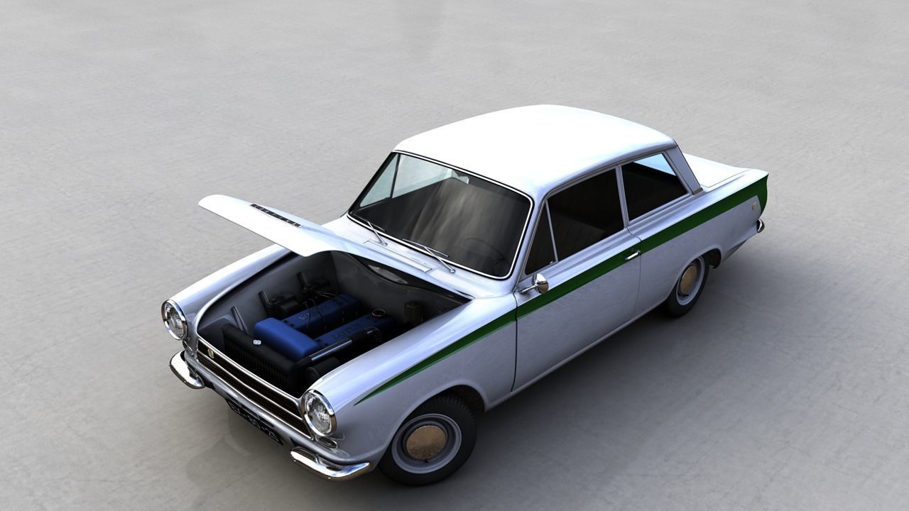 LOTUS CORTINA MK1 1963 3D model_1