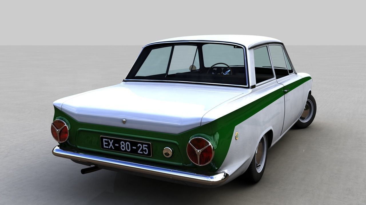 LOTUS CORTINA MK1 1963 3D model_3