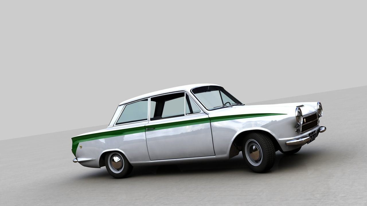 LOTUS CORTINA MK1 1963 3D model_5