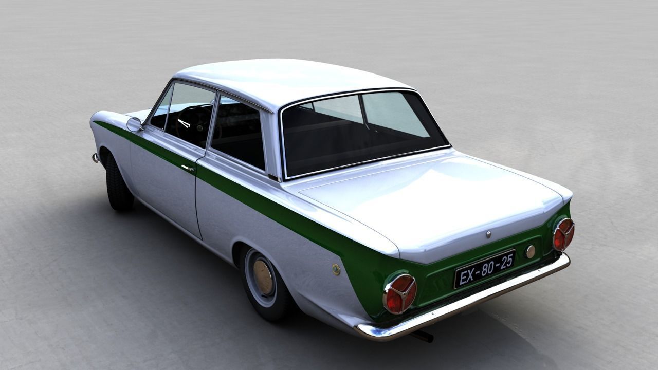 LOTUS CORTINA MK1 1963 3D model_2
