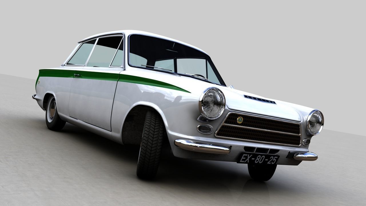 LOTUS CORTINA MK1 1963 3D model_7