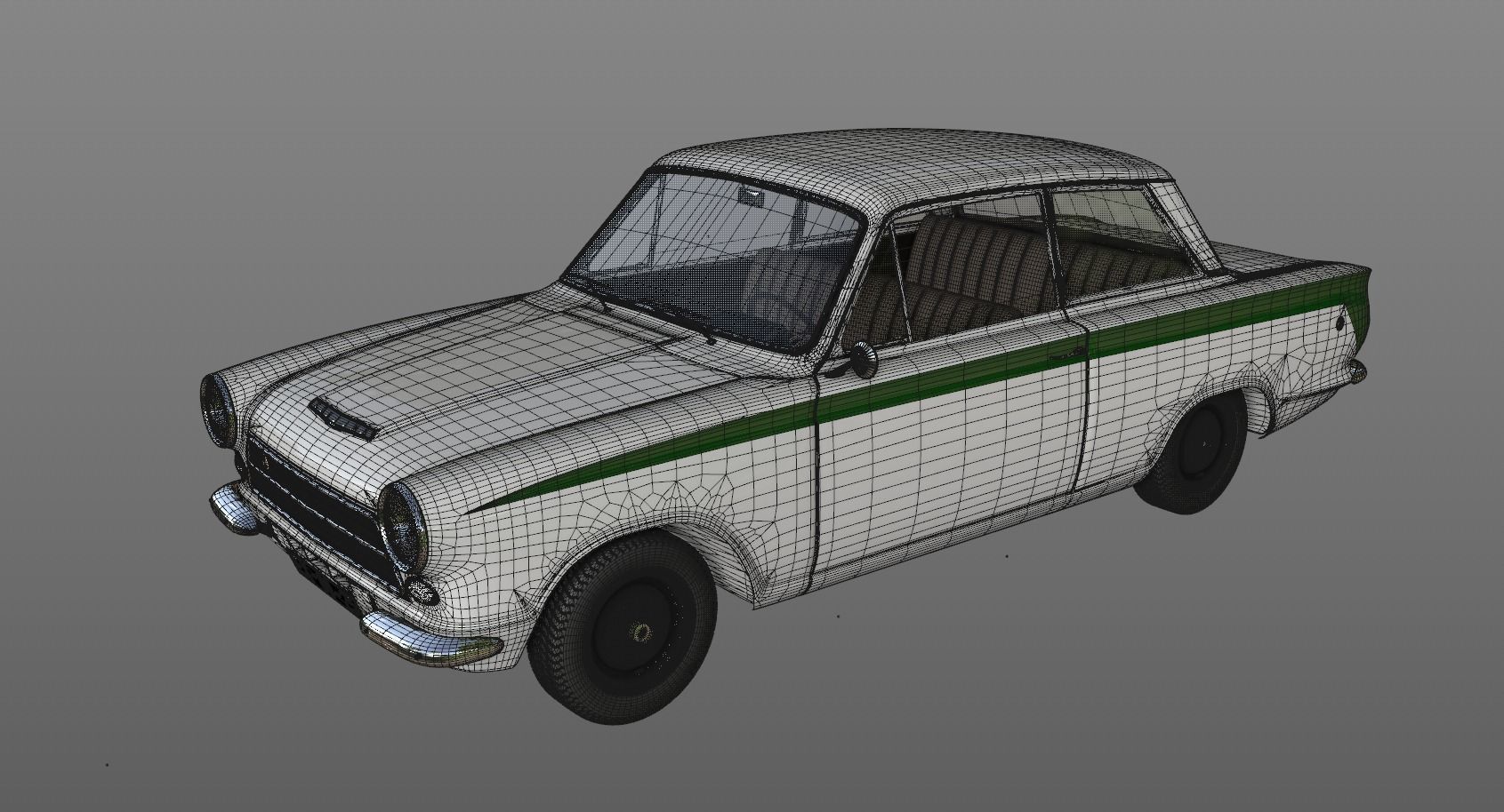 LOTUS CORTINA MK1 1963 3D model_11