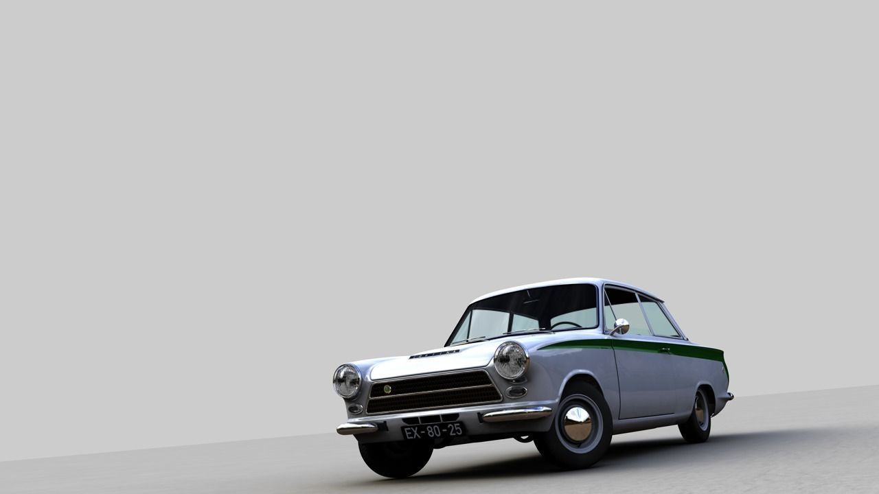 LOTUS CORTINA MK1 1963 3D model_4