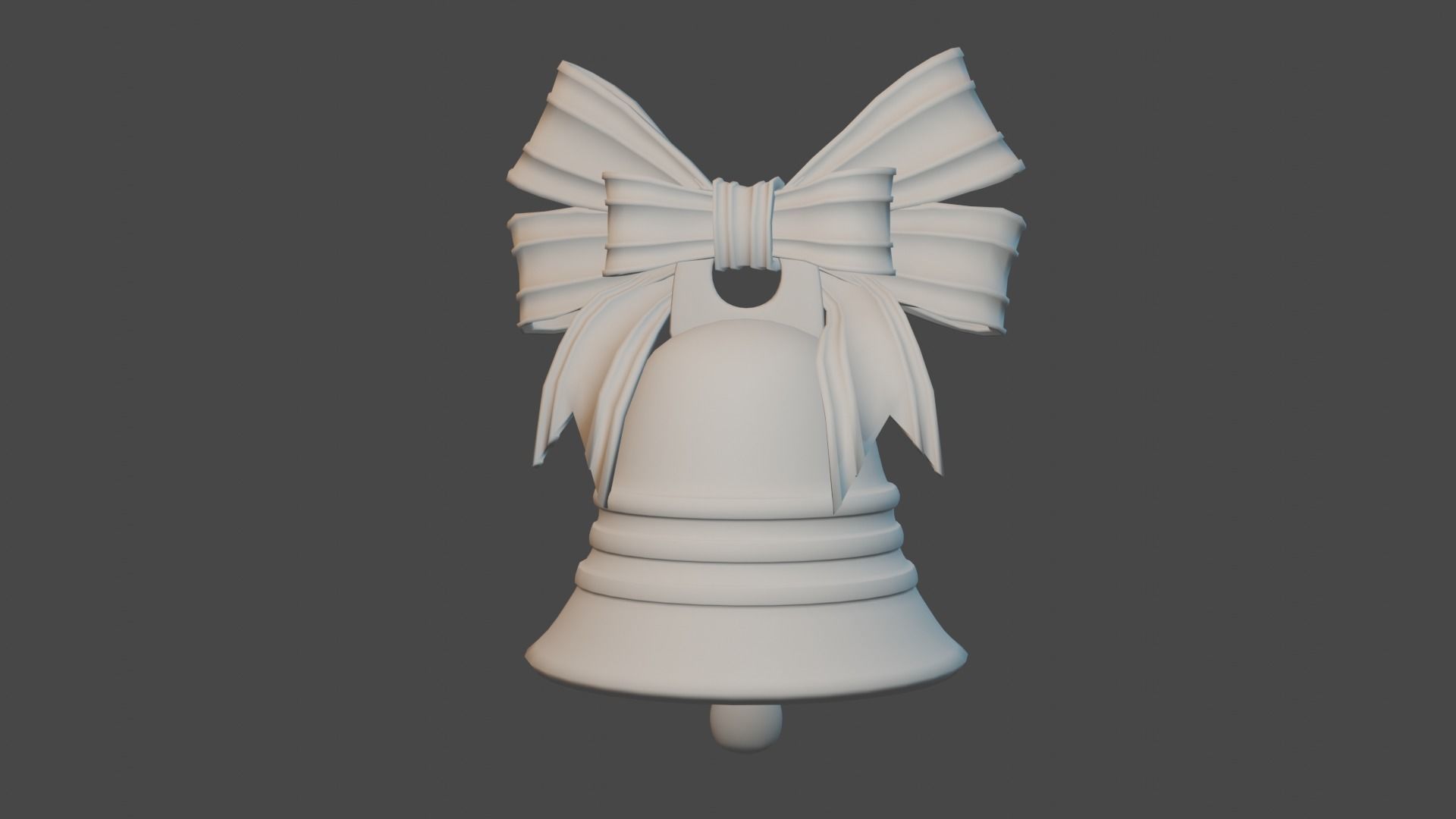 Christmas Bell Free low-poly 3D model_2