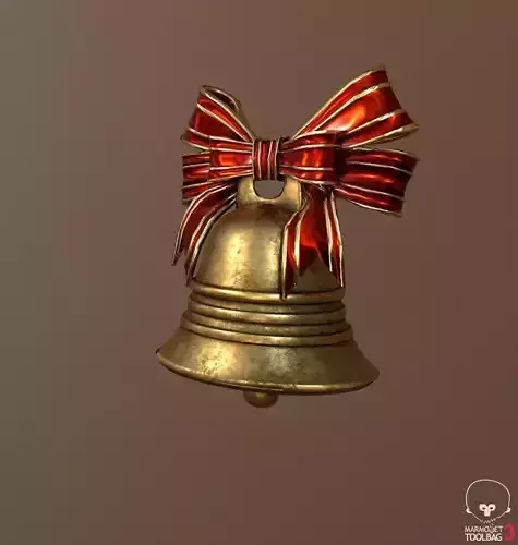 Christmas Bell Free low-poly 3D model