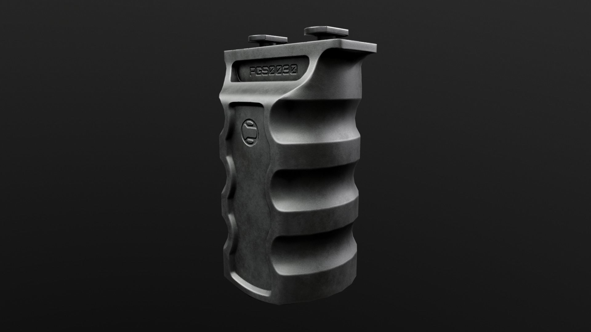 Railscales RSB MLOK Vertical Grip Low-poly 3D model_7