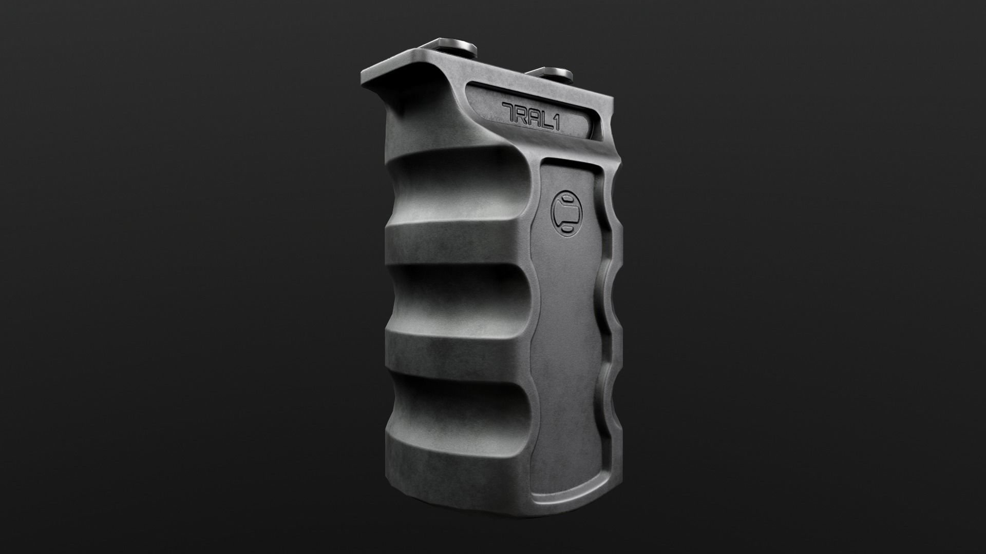 Railscales RSB MLOK Vertical Grip Low-poly 3D model_13