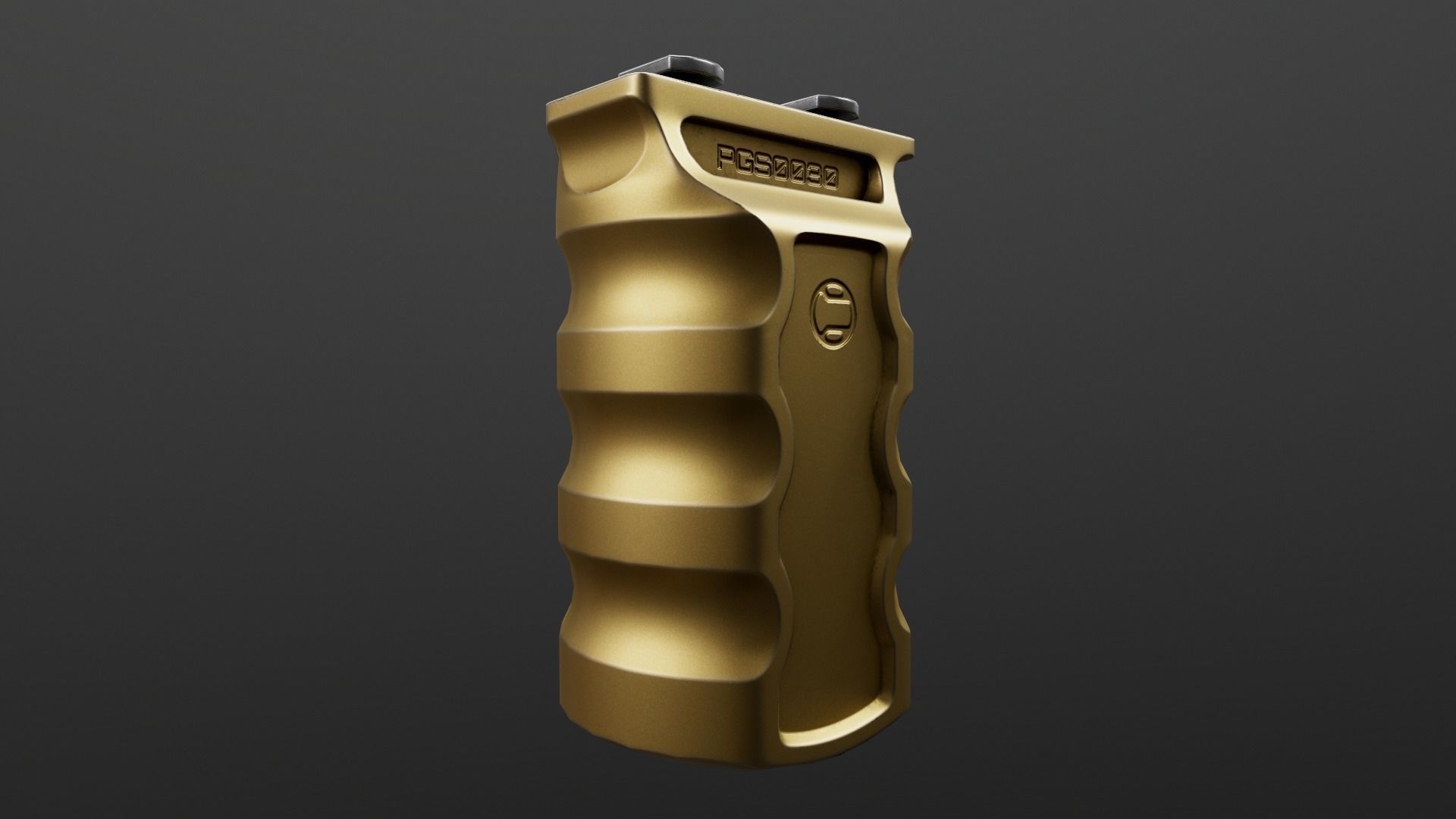 Railscales RSB MLOK Vertical Grip Low-poly 3D model_26