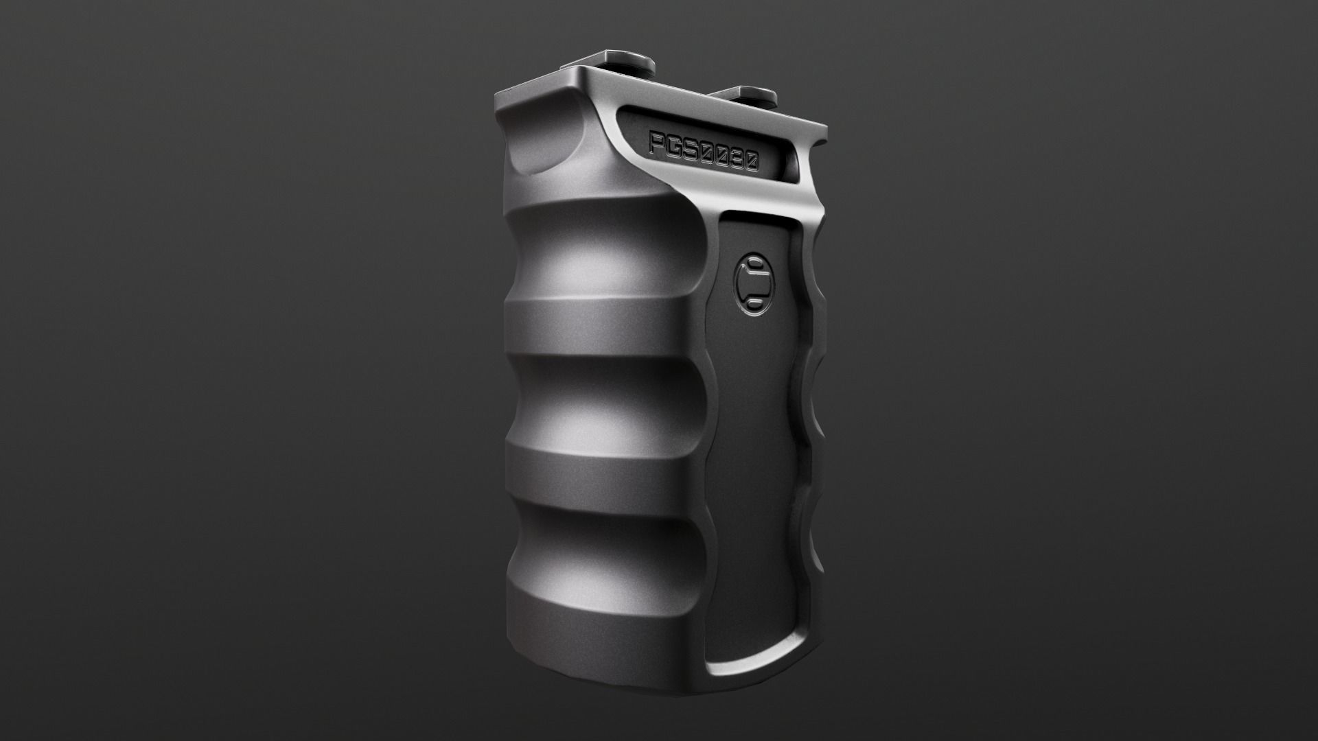 Railscales RSB MLOK Vertical Grip Low-poly 3D model_27