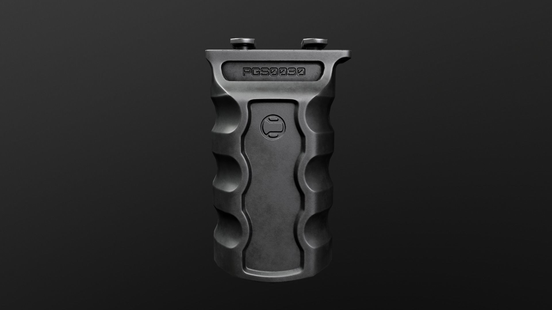 Railscales RSB MLOK Vertical Grip Low-poly 3D model_4