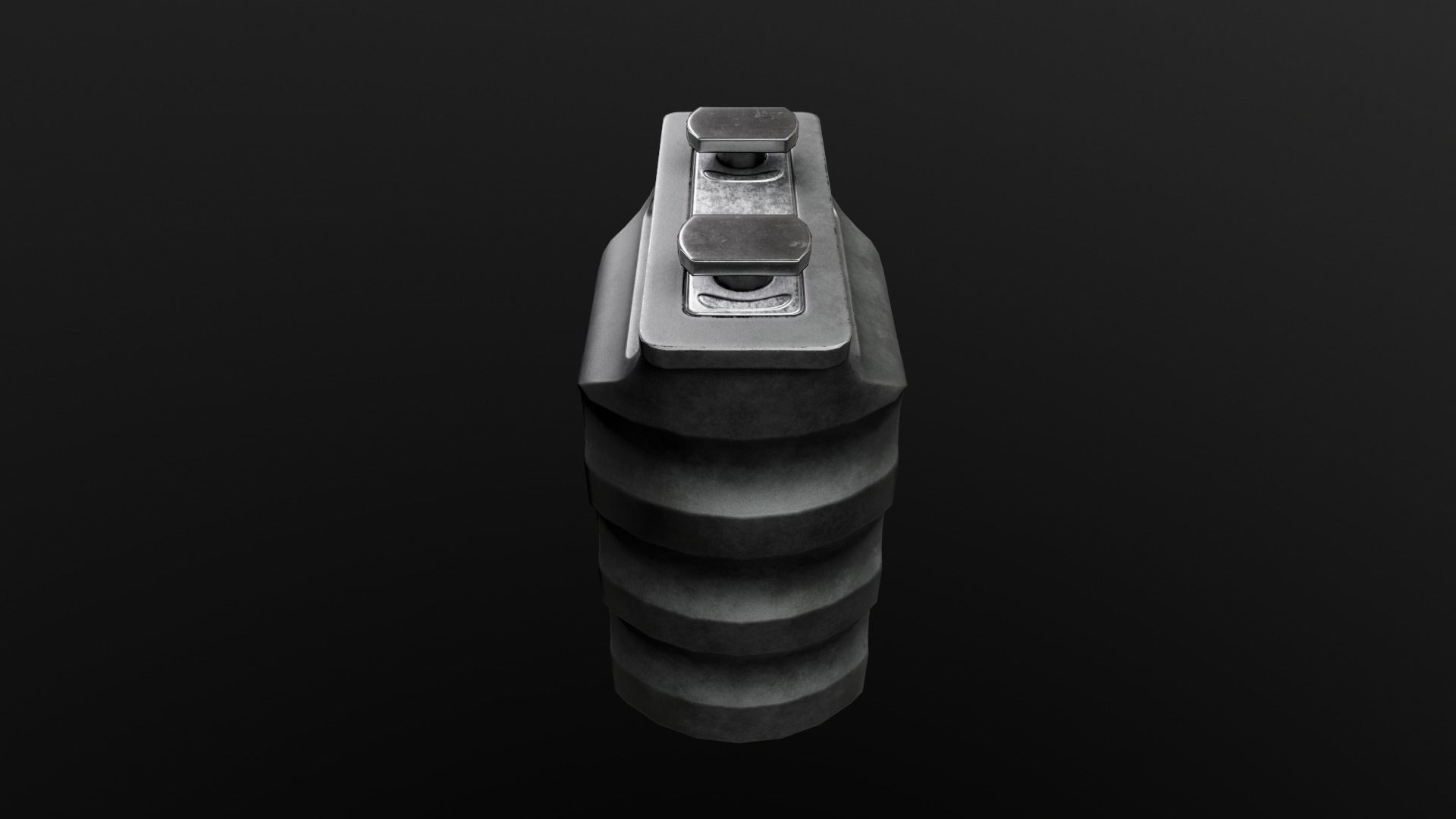 Railscales RSB MLOK Vertical Grip Low-poly 3D model_10