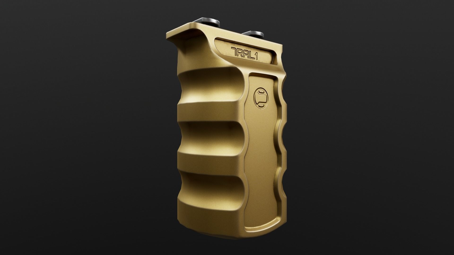 Railscales RSB MLOK Vertical Grip Low-poly 3D model_14