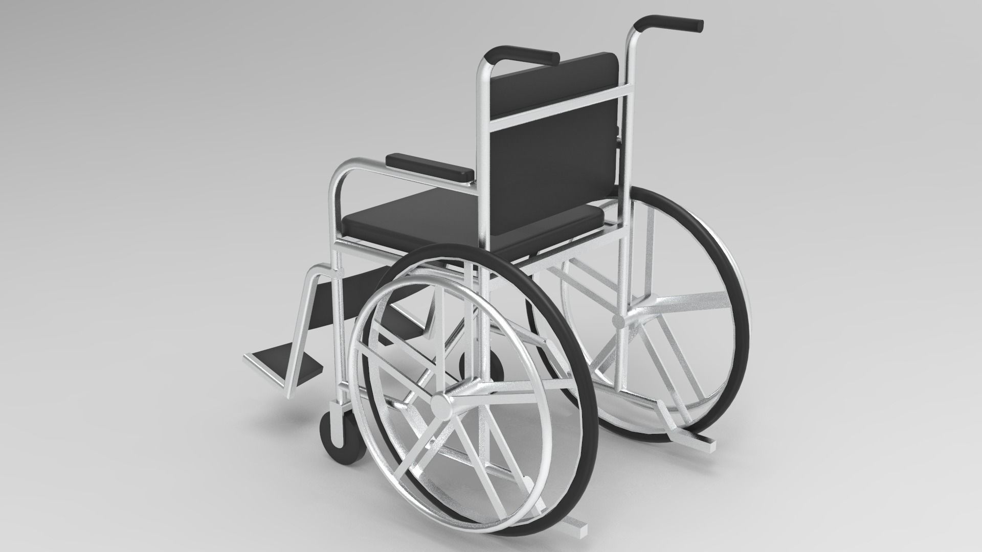 wheelchair Free 3D model_1