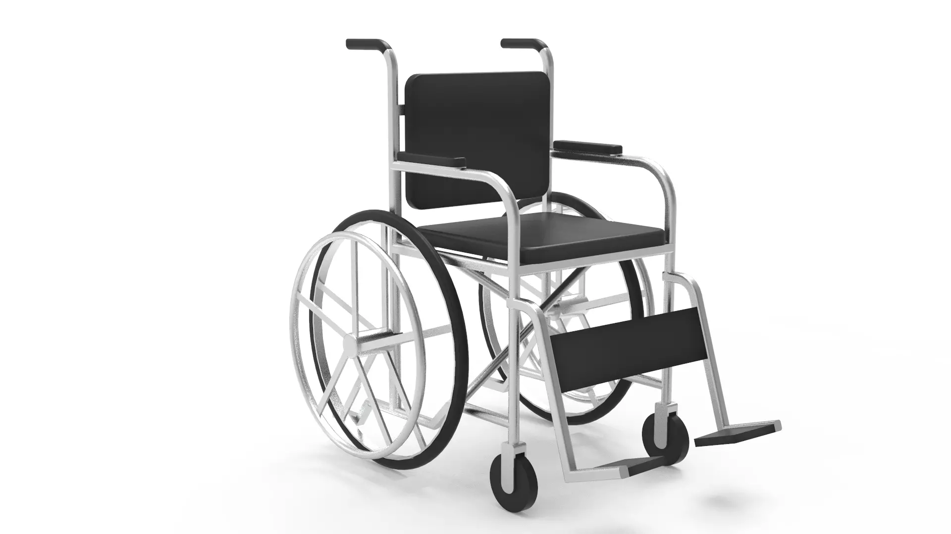 wheelchair Free 3D model_0