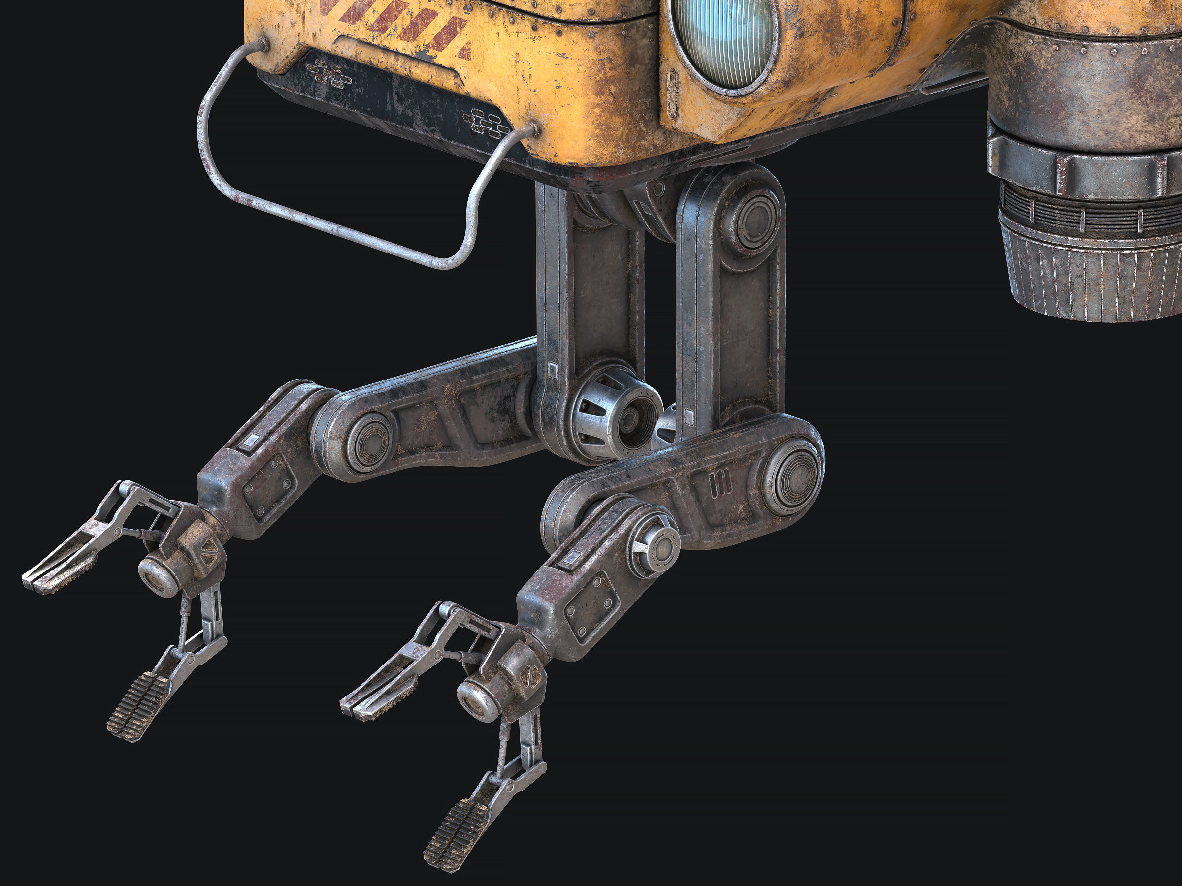 Old Junk Spaceship 3D model_6