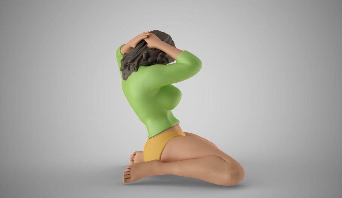 Woman Home Mood 8 3D print model_10