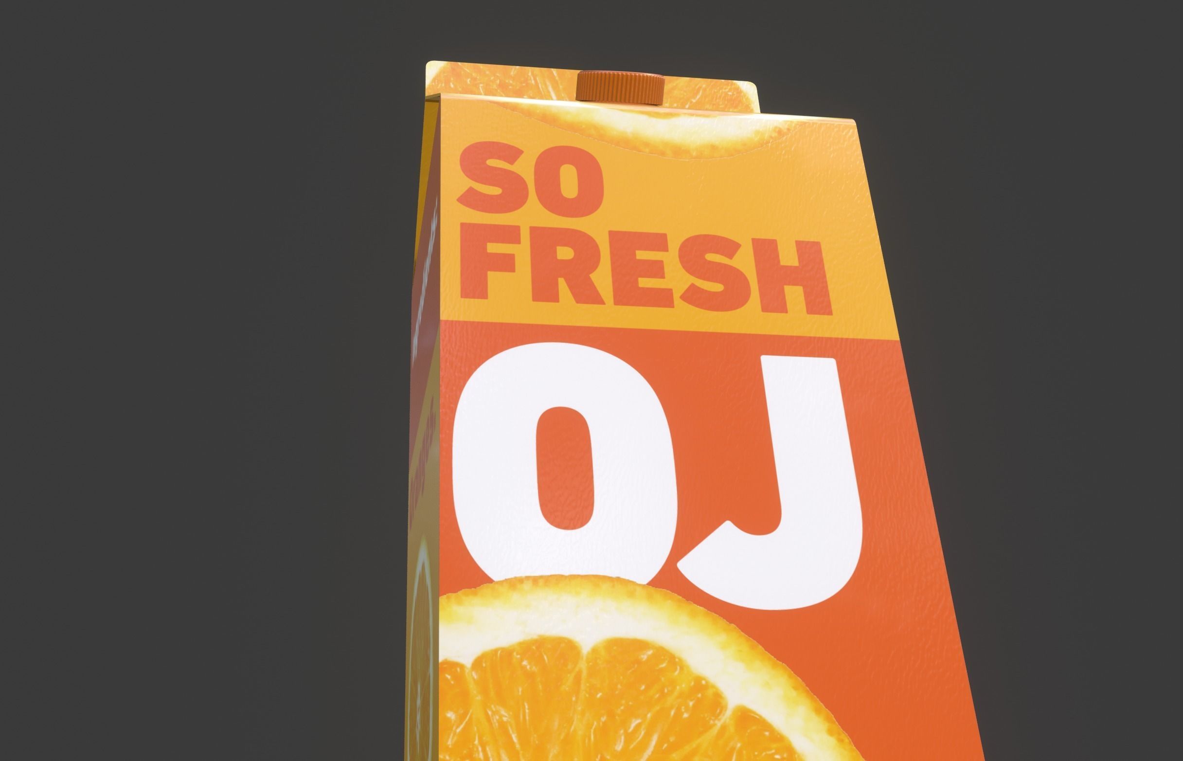 So Fresh 3D Orange Juice Carton with Professionally Designed Art 3D model_18