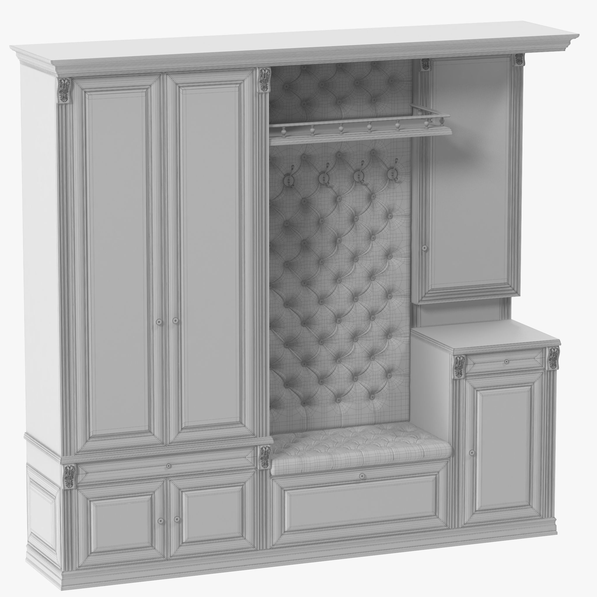 Classic Hallway 1 3D model_9