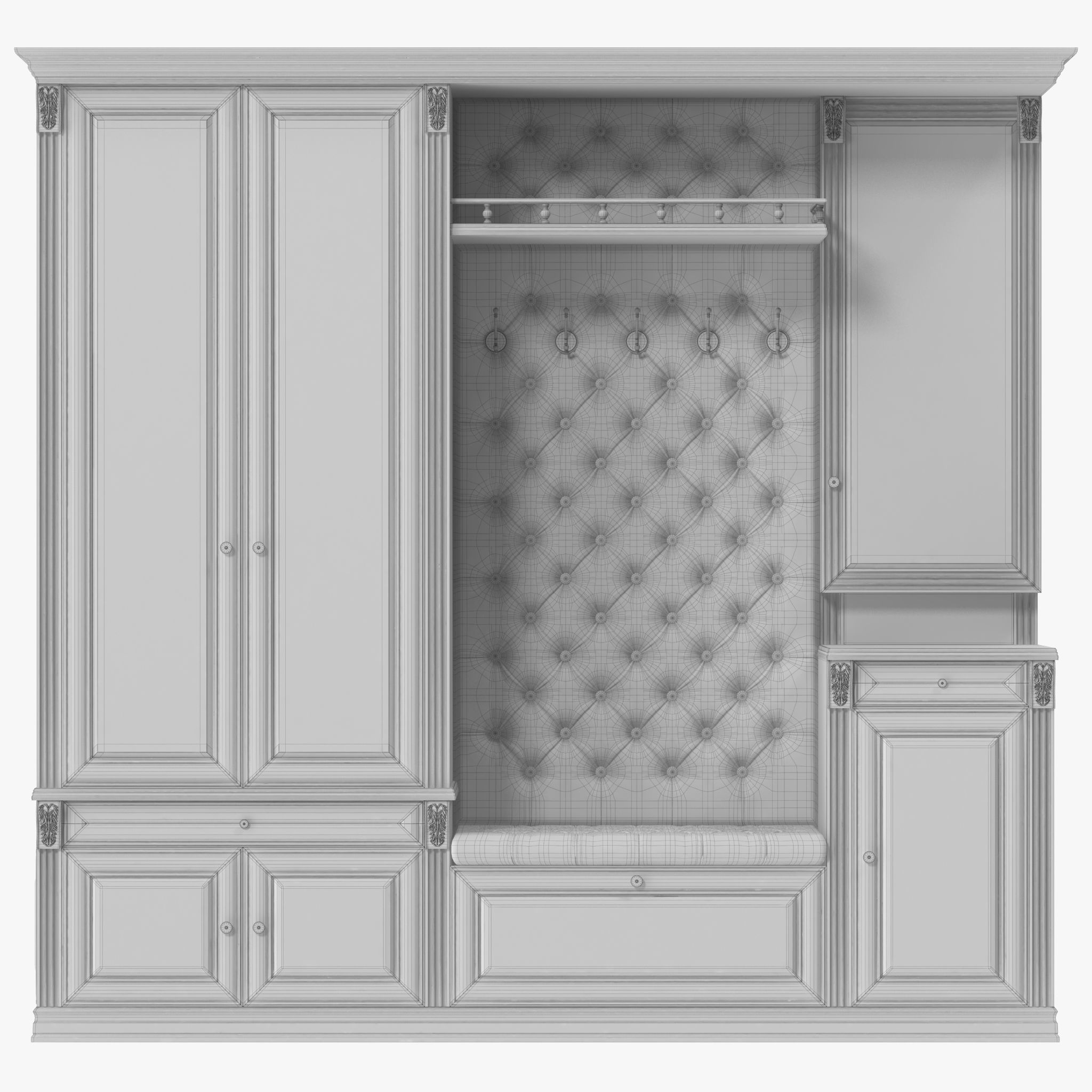 Classic Hallway 1 3D model_8